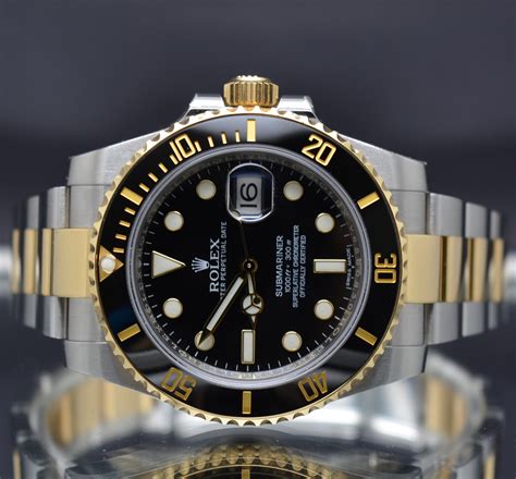 rolex blue submariner 2 tone model 116613